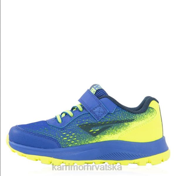 obuća Karrimor trenažeri za tempo trail trčanje plava/limeta dječaci 2B42280