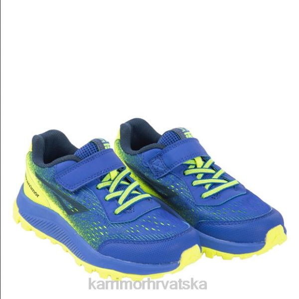 obuća Karrimor trenažeri za tempo trail trčanje plava/limeta dječaci 2B42280