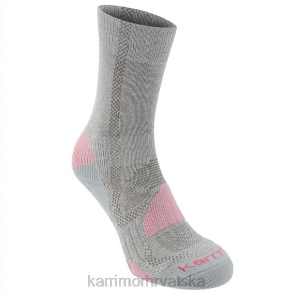 odjeća Karrimor čarapa za hodanje 2 pak sivo/ružičasto mlađi 2B42117