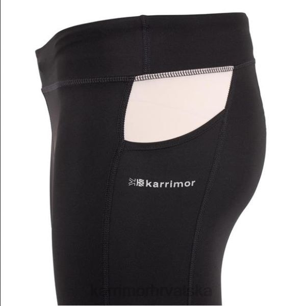 odjeća Karrimor tajice za trčanje crno/ružičasto djevojke 2B4222