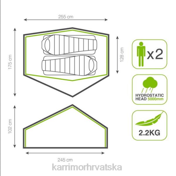 kolekcija Karrimor panter 2 tnt 33 zelena uniseks 2B42256
