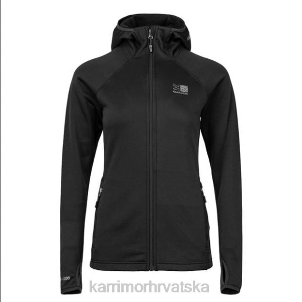 odjeća Karrimor majica s kapuljačom od flisa crno uniseks 2B42283