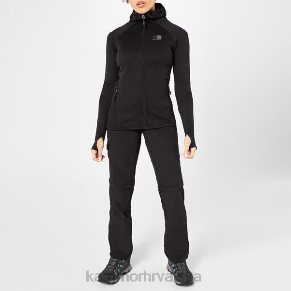 odjeća Karrimor majica s kapuljačom od flisa crno uniseks 2B42283