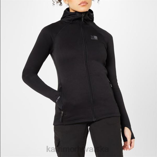 odjeća Karrimor majica s kapuljačom od flisa crno uniseks 2B42283