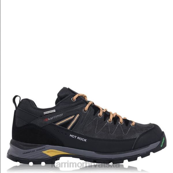 obuća Karrimor hot rock niske cipele za hodanje ugljen/žuta muškarci 2B4283