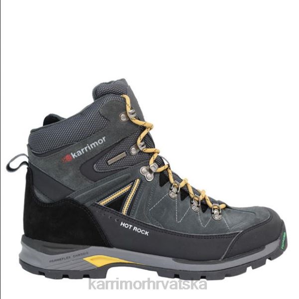 obuća Karrimor čizme za hodanje po vrućem kamenu ugljen/žuta muškarci 2B4276