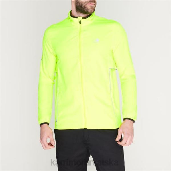odjeća Karrimor jakna za trčanje fluo žuta muškarci 2B429