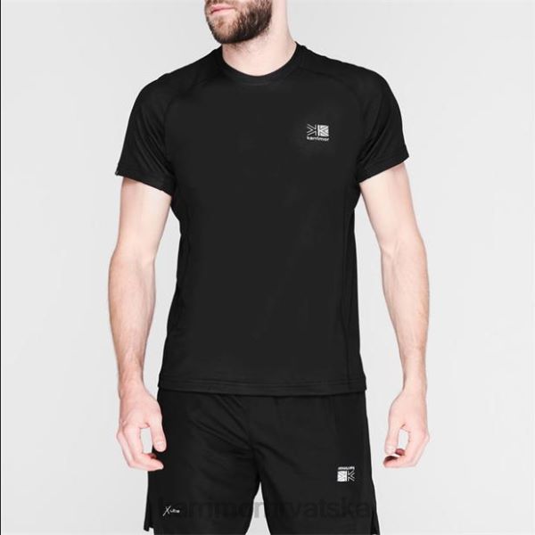 odjeća Karrimor aspen tehnička majica crno/ugljen muškarci 2B42183