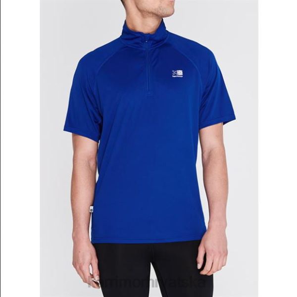 odjeća Karrimor majica kratkih rukava s patentnim zatvaračem klasična plava muškarci 2B4220