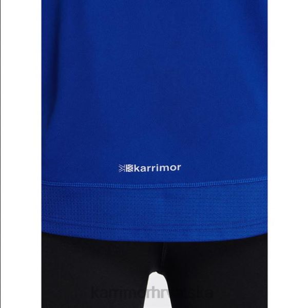 odjeća Karrimor majica kratkih rukava s patentnim zatvaračem klasična plava muškarci 2B4220