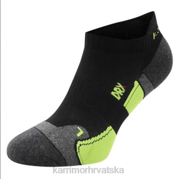 pribor Karrimor 2 paketa čarapa za trčanje crna/fluo muškarci 2B4225