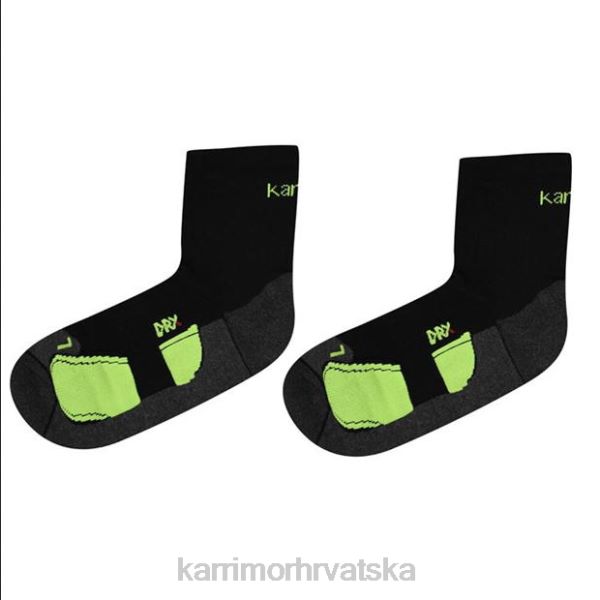 pribor Karrimor dri skin 2 pakiranja čarapa za trčanje crna/fluo muškarci 2B4227