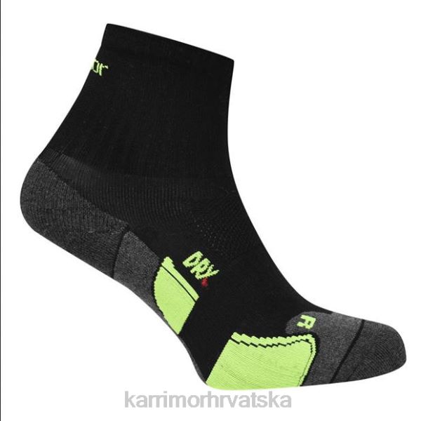 pribor Karrimor dri skin 2 pakiranja čarapa za trčanje crna/fluo muškarci 2B4227