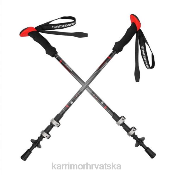 pribor Karrimor karbonski štapovi za hodanje crno/crveno muškarci 2B42202