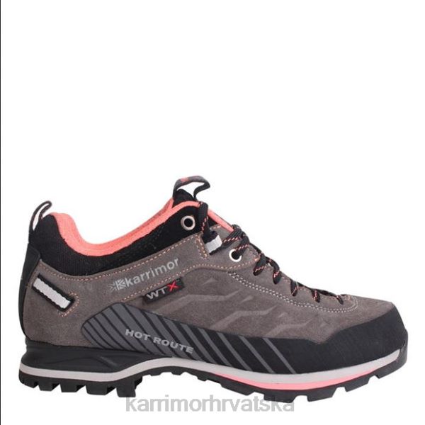 obuća Karrimor vruće rute vodootporne cipele za hodanje ugljen/koral žene 2B4299
