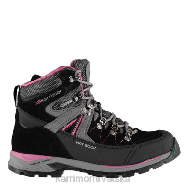 obuća Karrimor čizme za hodanje po vrućem kamenu crno/ružičasto žene 2B4290