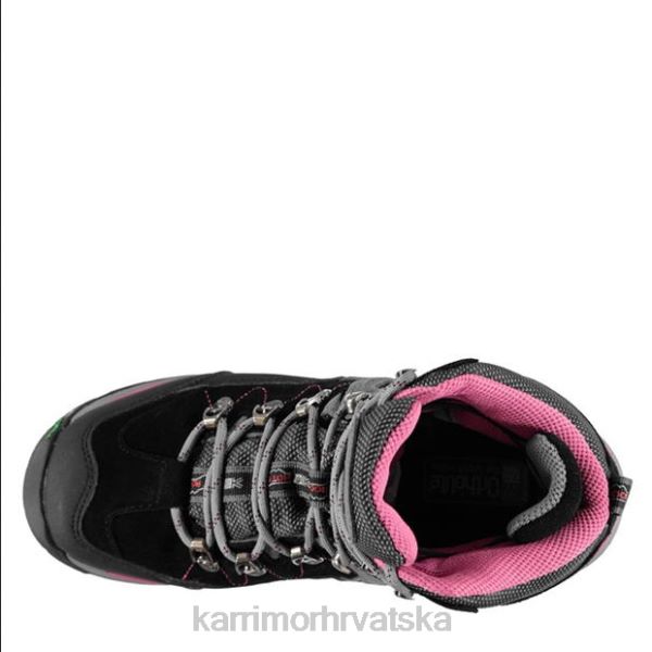 obuća Karrimor čizme za hodanje po vrućem kamenu crno/ružičasto žene 2B4290
