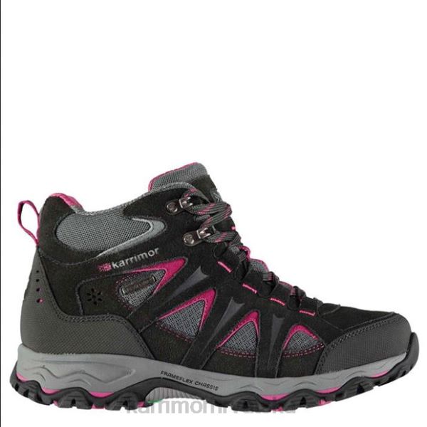obuća Karrimor montirajte srednje čizme za hodanje crno/ružičasto žene 2B4288