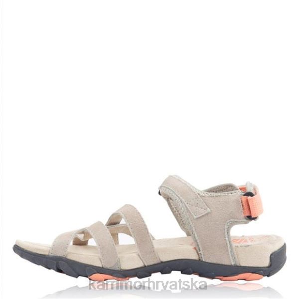 obuća Karrimor salina kožne sandale za hodanje bež žene 2B42106