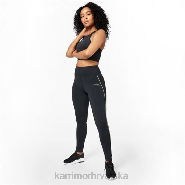 odjeća Karrimor x lite tajice za trčanje crno žene 2B423