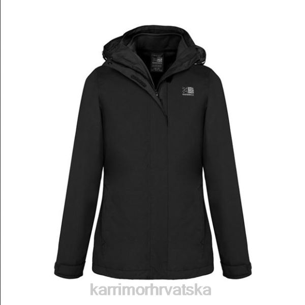 odjeća Karrimor 3 u 1 weathertite jakna crno žene 2B42194