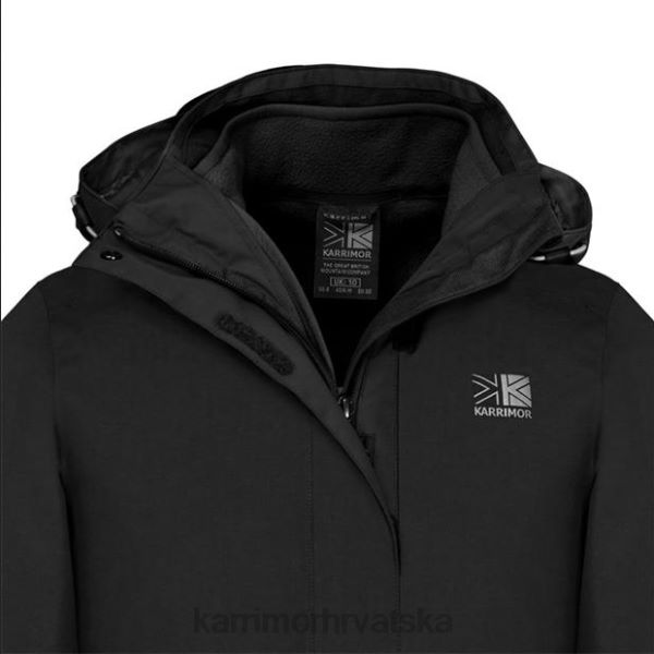odjeća Karrimor 3 u 1 weathertite jakna crno žene 2B42194