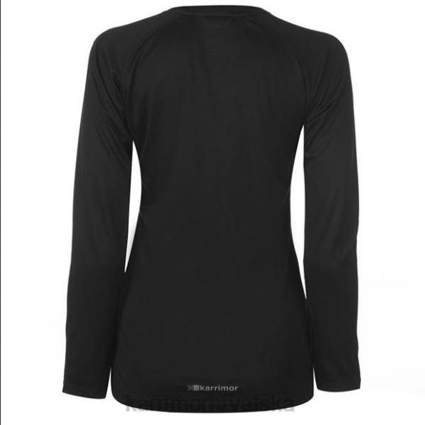 odjeća Karrimor majica za trčanje dugih rukava crno žene 2B4221