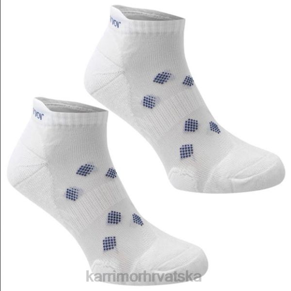 pribor Karrimor 2 paketa čarapa za trčanje bijela žene 2B4256