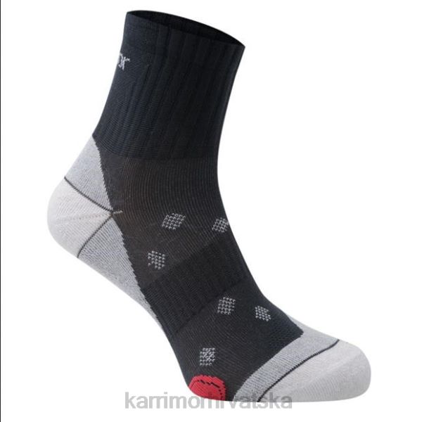 pribor Karrimor 2 paketa čarapa za trčanje srednje siva žene 2B4249