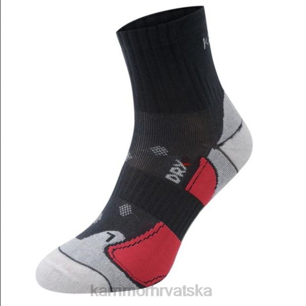pribor Karrimor 2 paketa čarapa za trčanje srednje siva žene 2B4249