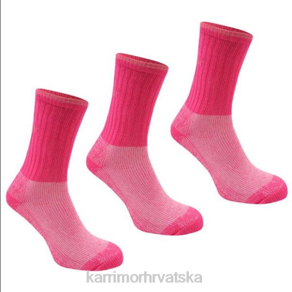 pribor Karrimor čarape za teške čizme 3 pak ružičasta žene 2B42115