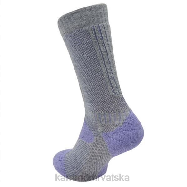 pribor Karrimor srednje teške čarape za hodanje od merino vlakana siva/lila žene 2B42121