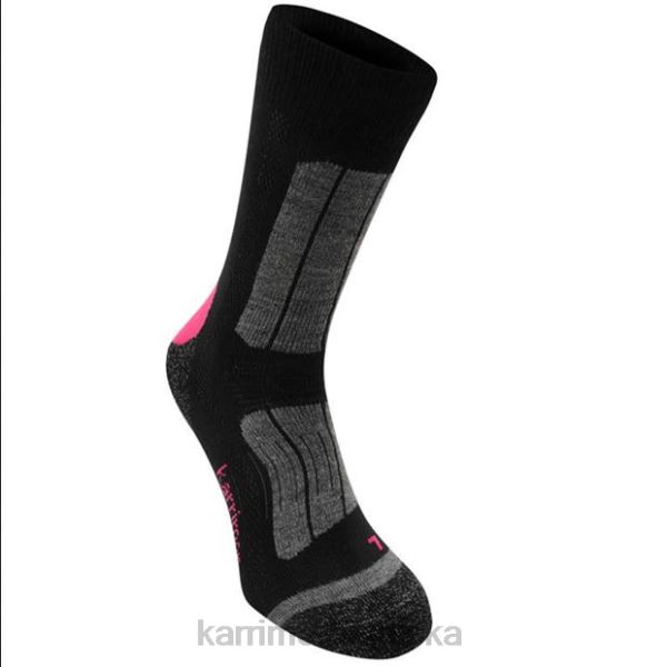 pribor Karrimor trekking čarape crna/fuksija žene 2B42118